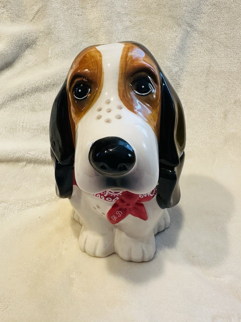 Pioneer Woman Henry Basset Hound Dog Treat Candy Cookie Jar 7.75” Tall Puppy NWT